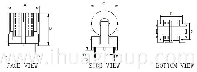 SMD Ferrit Core Power Inductor Choke Coil Filter for Kitchen Appliance